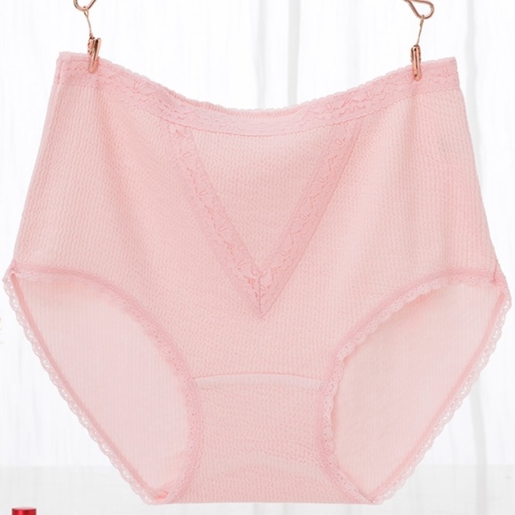PINK Panties. Soft Bubble Cotton High Waist panties. size L - Picture 1 of 6